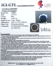 12.69 Ratti Natural Blue Sapphire With Govt Lab Certified-(2331)